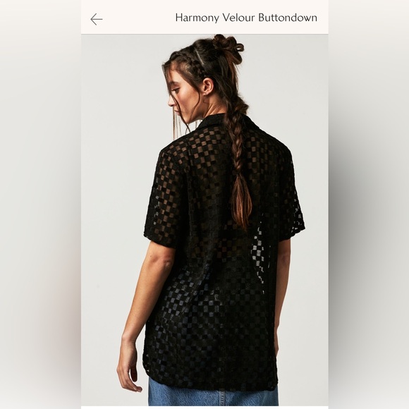 Harmony Velour Buttondown. - Picture 2 of 4